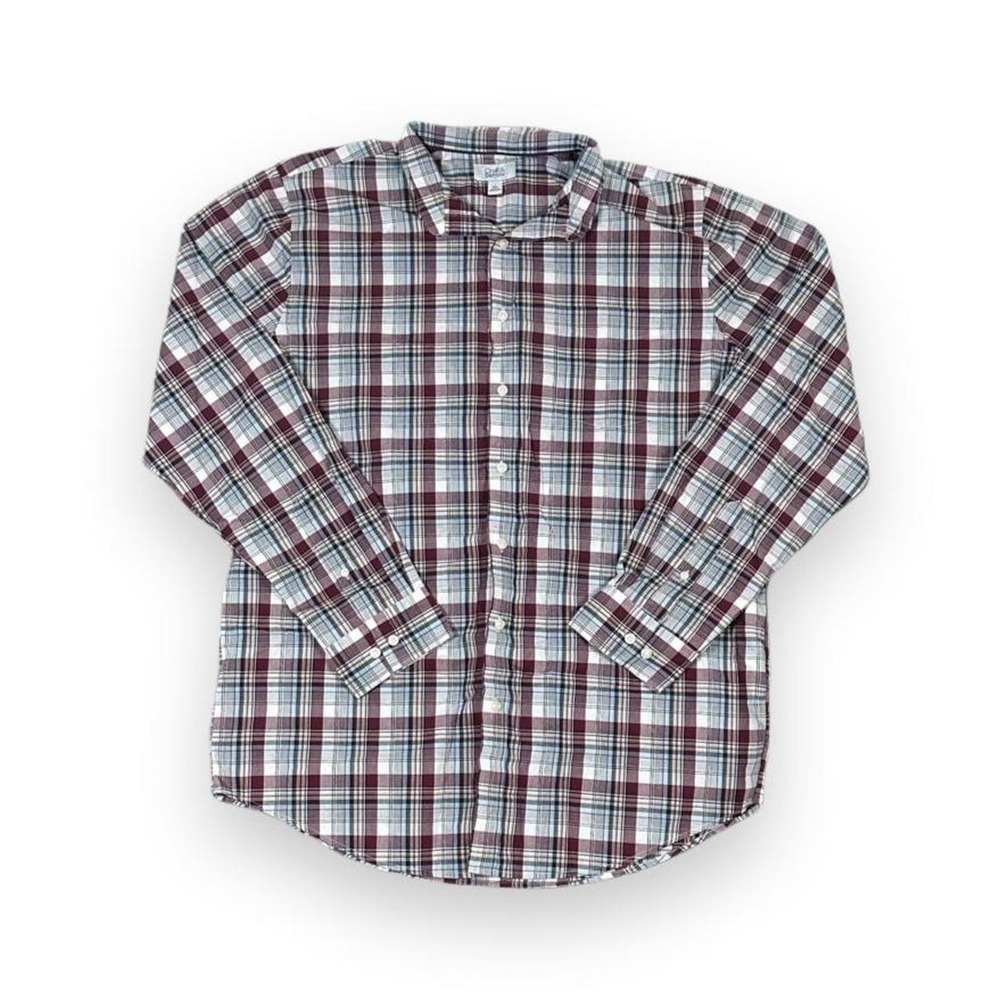 Plaid Button Down Mens Tall Croft & Barrow